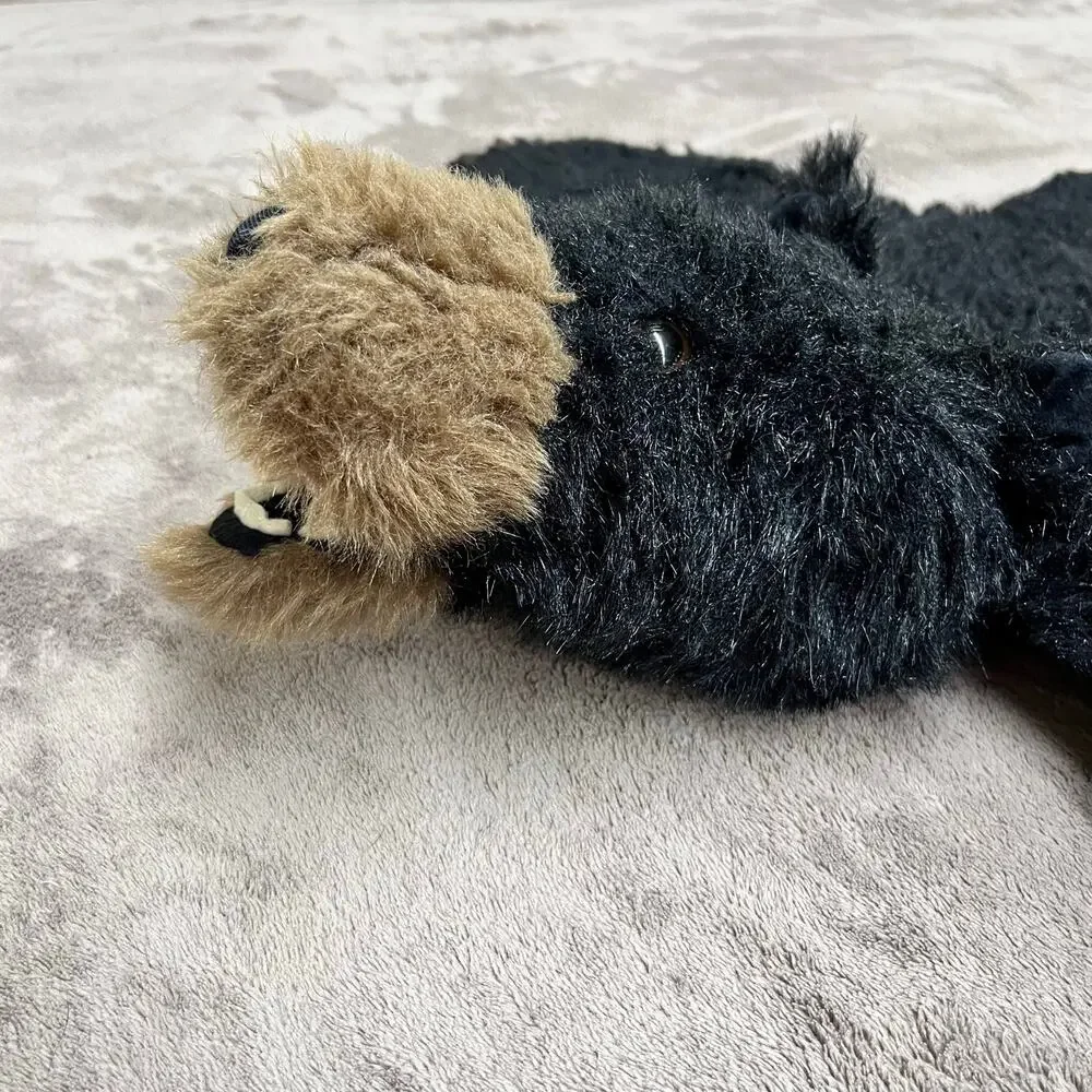 Carstens Small Plush Black Bear Animal Rug 36x29 Cabin Lakehouse Kids Room Decor